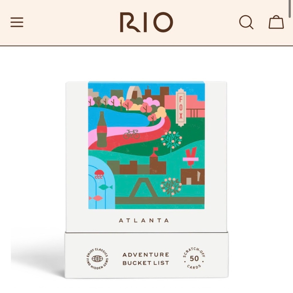 RIO Atlanta Activity Bucket List Adventure Cards